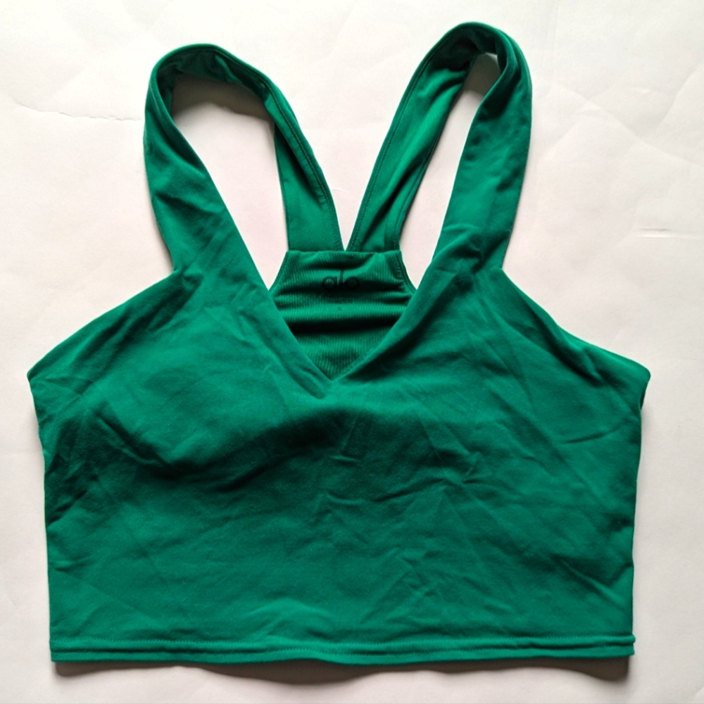 ALO Yoga Emerald Green Sports Bra